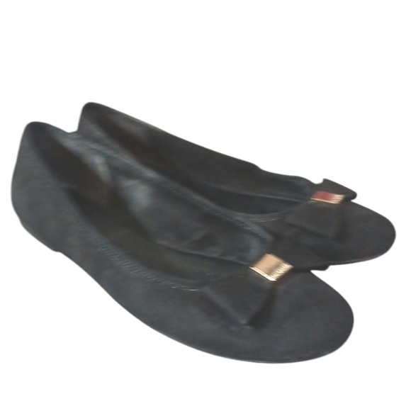 Ted Baker Black Micro Suede Ballet Flats Women's size 8.5 - Picture 10 of 10